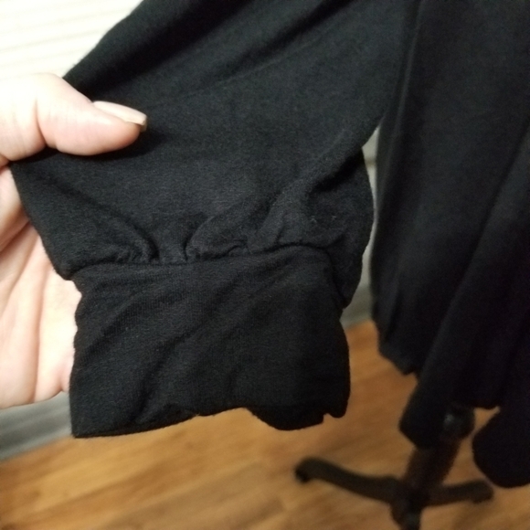 Lane Bryant Corset Waist Black Jersey Knit Tunic Top size 14/16 - Picture 4 of 5